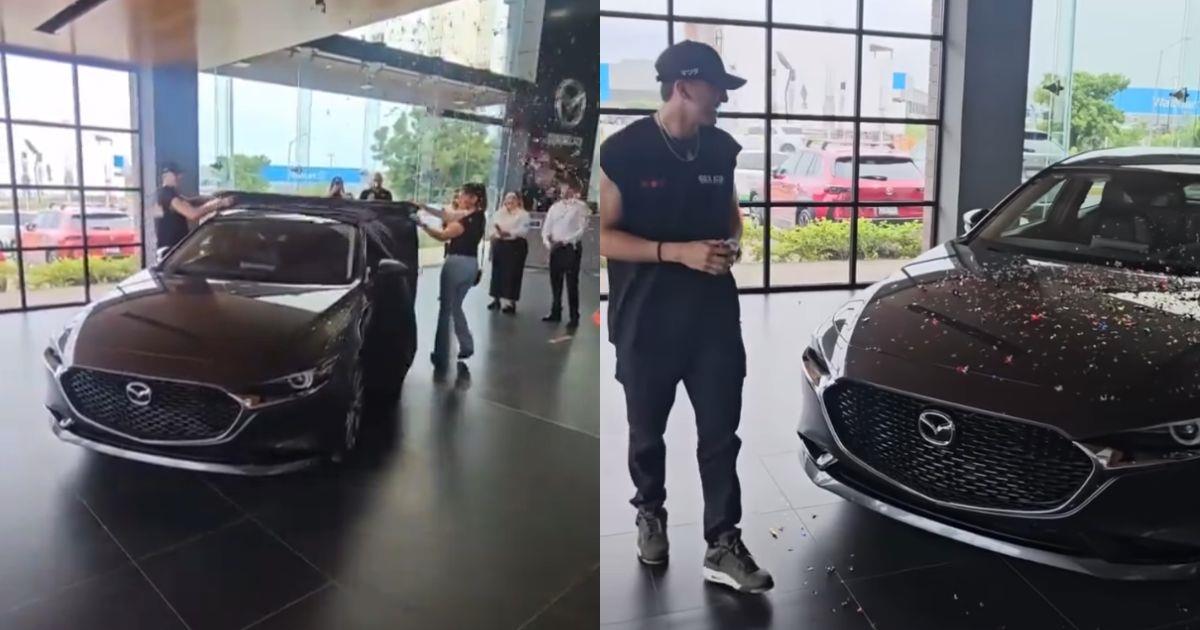 ¡Cumplieron la promesa! Marco Verde recibe auto por parte de Mazda