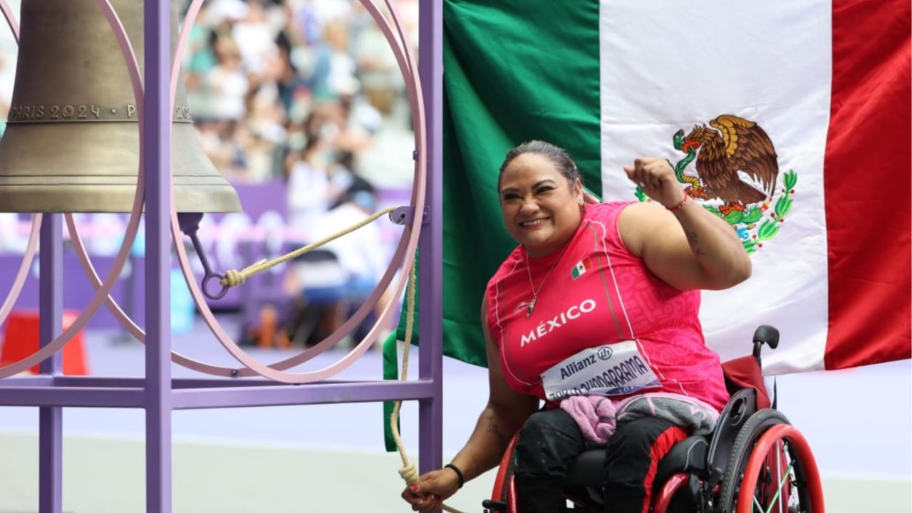 Gloria Zarza gana medalla de oro en impulso de bala en París 2024