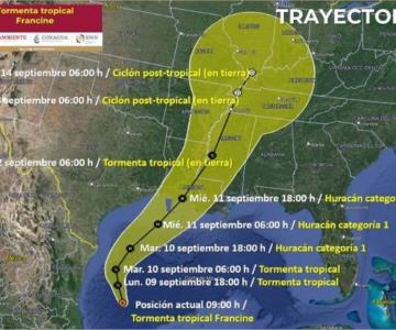 Estos estados se verán afectados por la tormenta tropical Francine