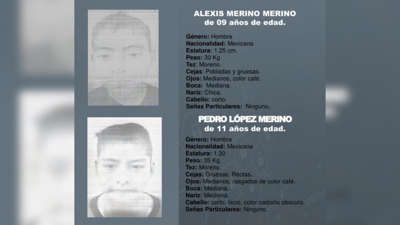 Activan Alerta Amber para hermanos desaparecidos en Hermosillo