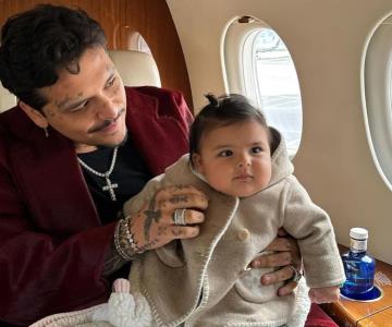 Christian Nodal sí asistió al festejo del primer cumpleaños de su hija Inti