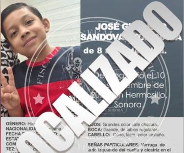 Localizan sano y salvo a José Gerardo, menor que fue sustraído de su casa