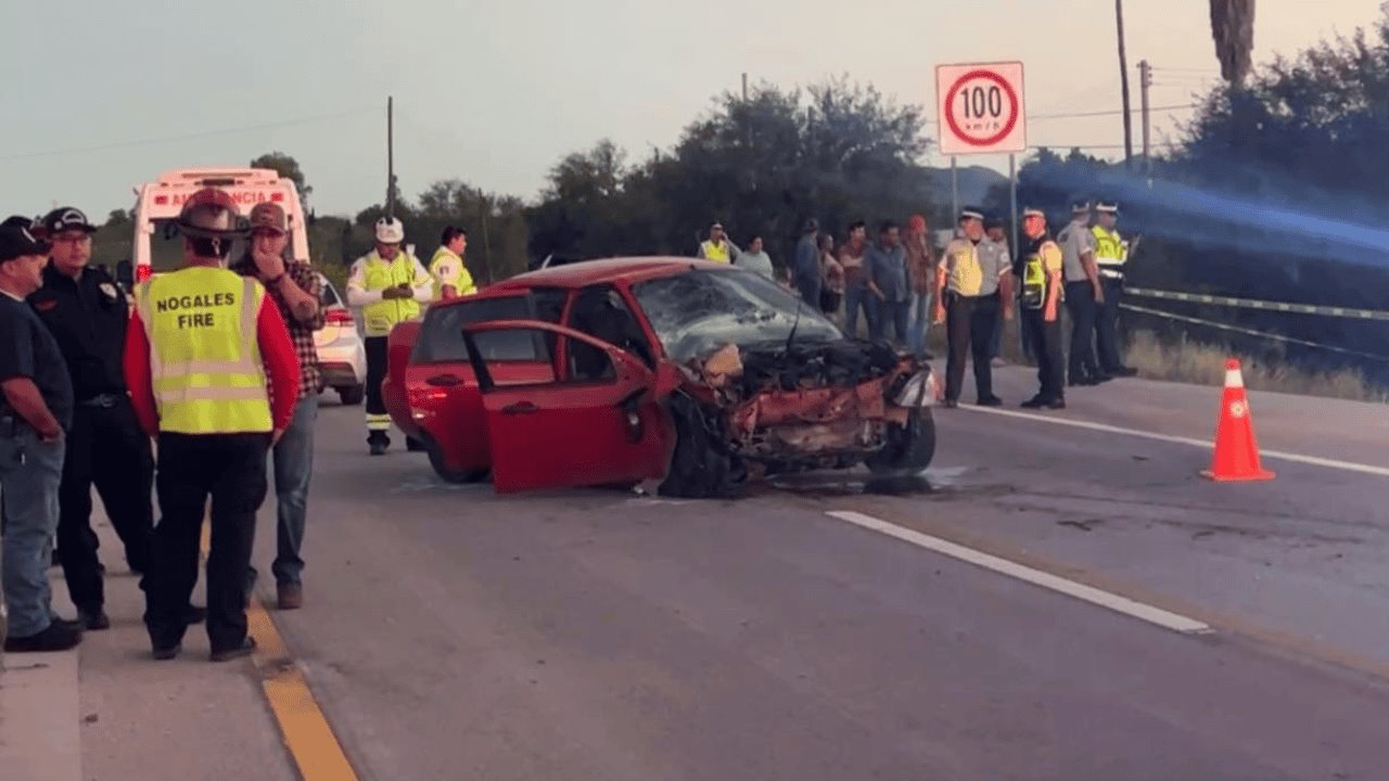 Accidente deja cinco heridos y un fallecido en el tramo Ímuris-Nogales