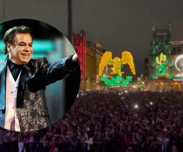 Proyectan concierto de Juan Gabriel en Bellas Artes en el Zócalo de la CDMX