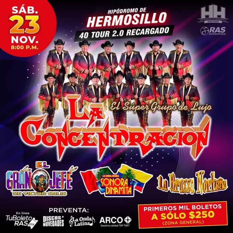 Anuncian baile de La Concentración en el Hipódromo de Hermosillo 