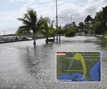 Huracán Helene deja afectaciones en su paso por Yucatán y Quintana Roo