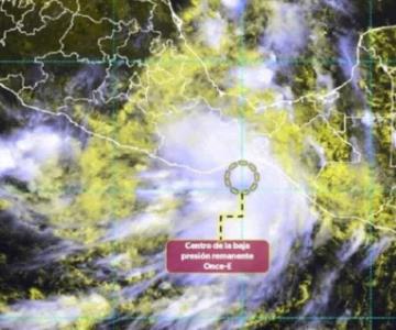 Depresión Tropical Once-E se degrada a baja presión remanente