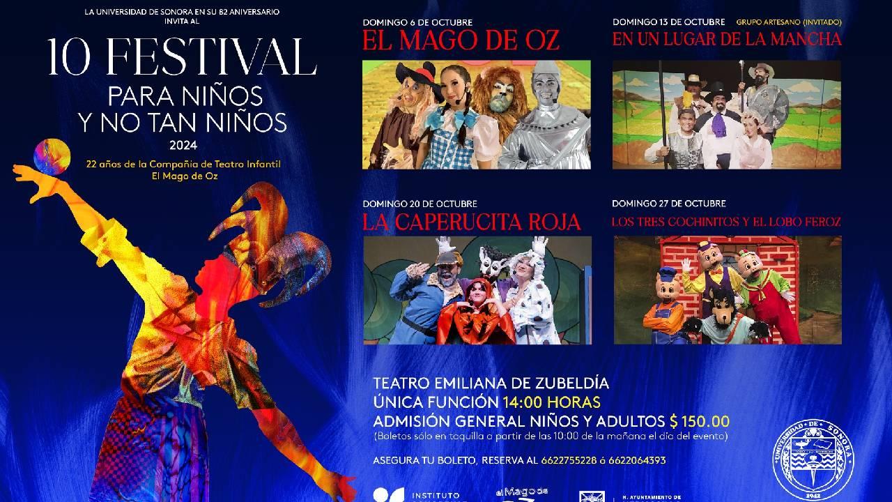 Invitan al Festival para Niños y No tan Niños en Hermosillo