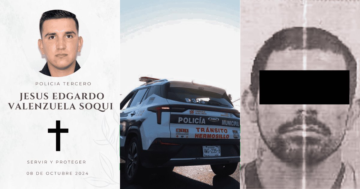 Policía de Hermosillo pierde la vida cinco días después de ser atropellado