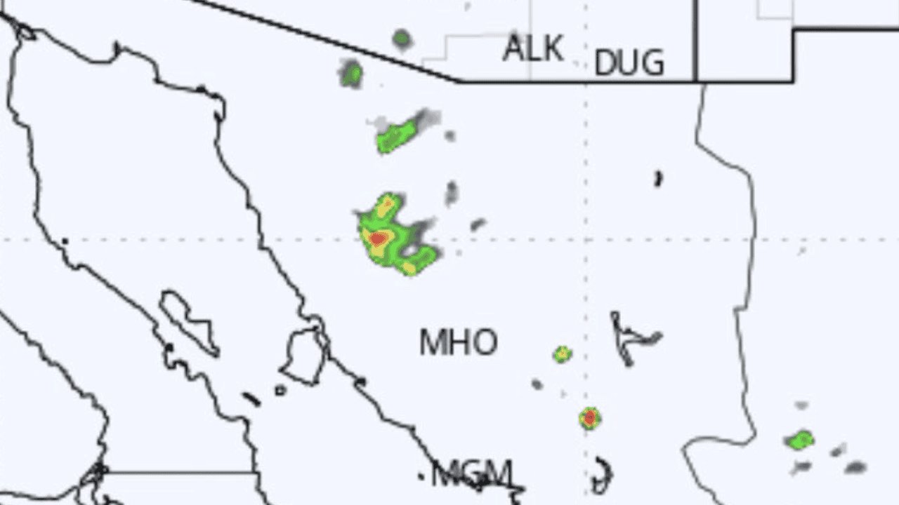 Regresa la lluvia a Sonora; se esperan condiciones favorables para Hermosillo