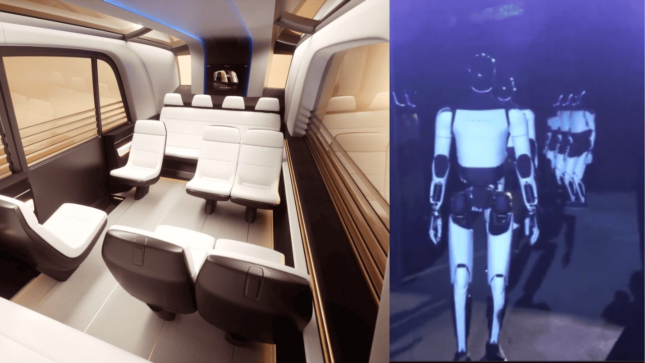 Presenta Elon Musk robots humanoides y robotaxi