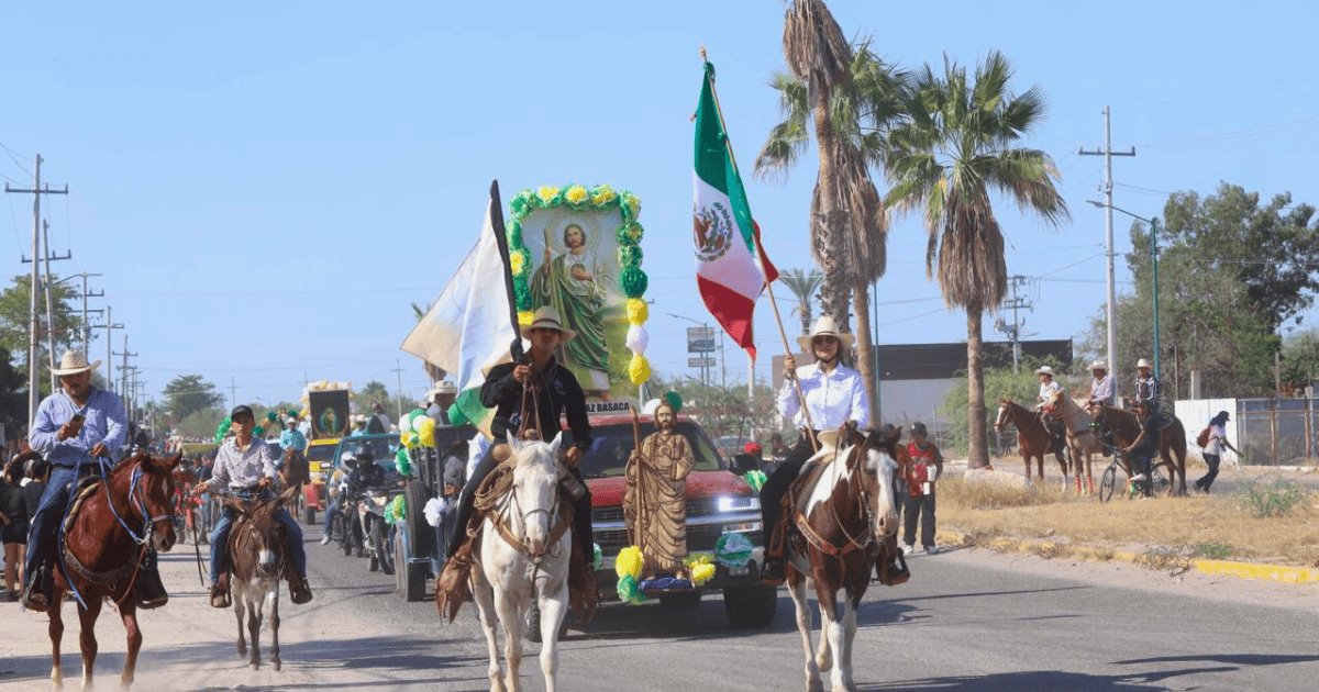 Hermosillo celebra la decimoséptima cabalgata de San Judas Tadeo