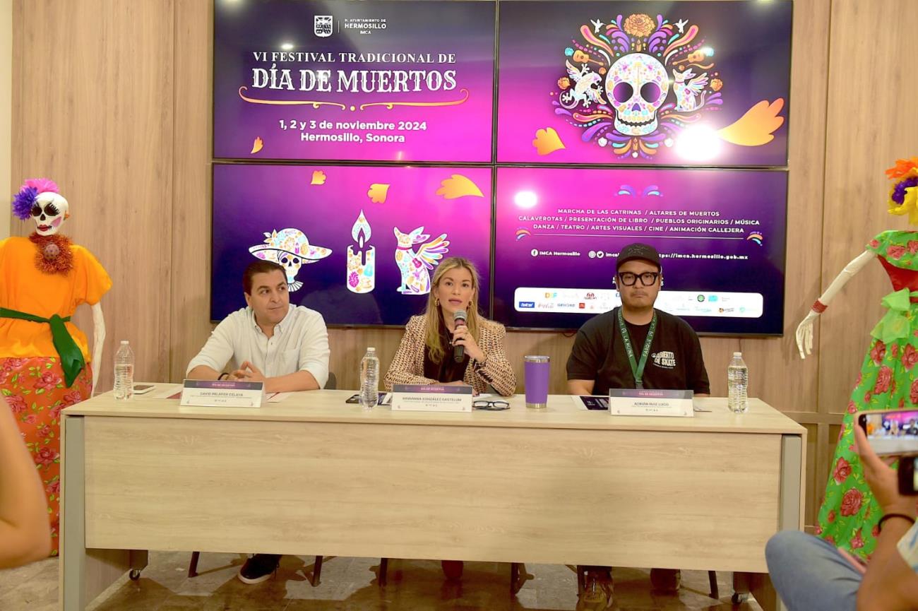 Invitan a participar en el Festival del Día de Muertos en Hermosillo