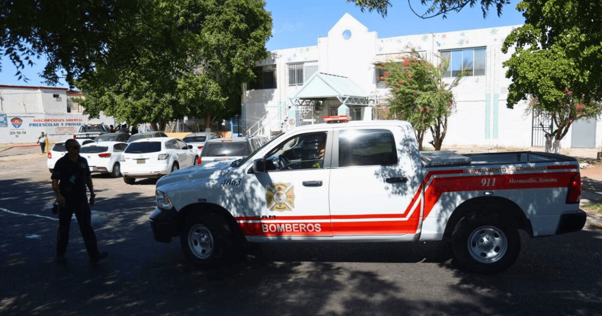 Bomberos evacúan guardería de Hermosillo por conato de incendio