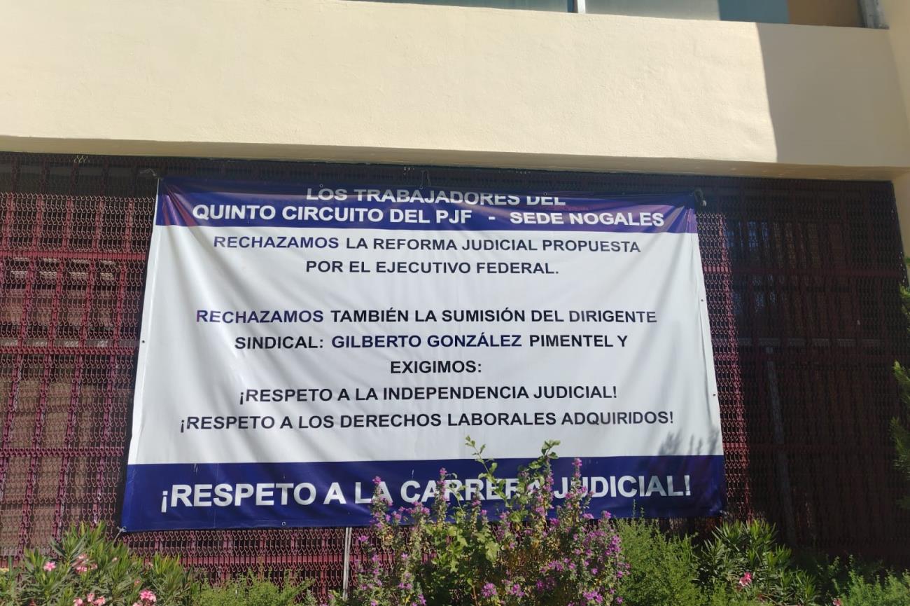 Trabajadores del Poder Judicial en Nogales levantarán paro el lunes