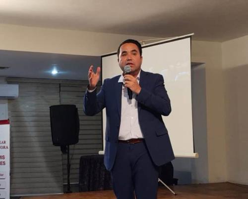 Heriberto Aguilar sostiene encuentro con líderes de Empalme y Guaymas