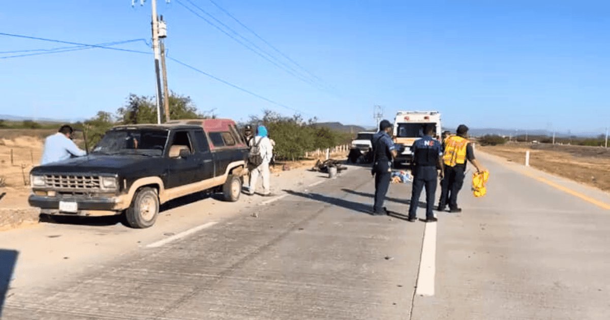 Joven motociclista pierde la vida en carretera Ciudad Obregón-Empalme