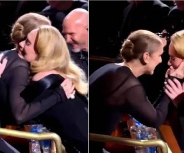 Adele se conmueve hasta las lágrimas al ver a Céline Dion en su concierto