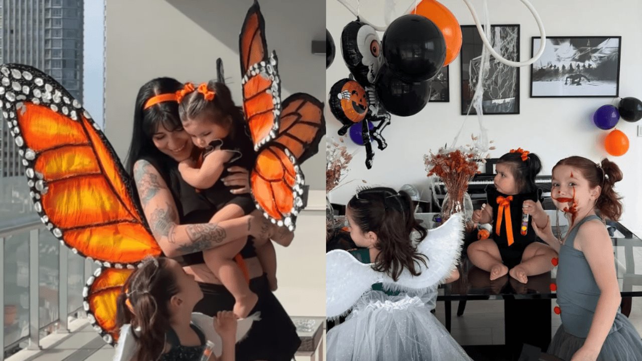 Cazzu y su hija Inti celebran Halloween pese a polémica con Nodal