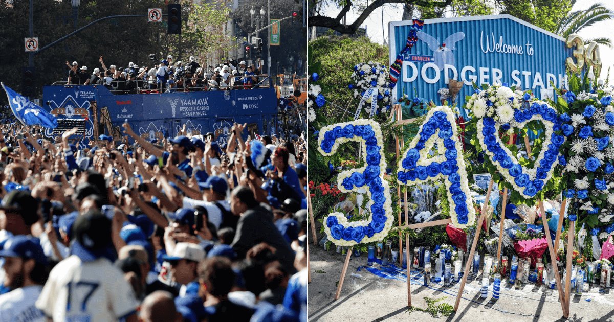 Dodgers celebran campeonato con el espíritu del Toro Valenzuela presente