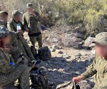 Migrantes intentan camuflarse en el desierto para despistar a Patrulla