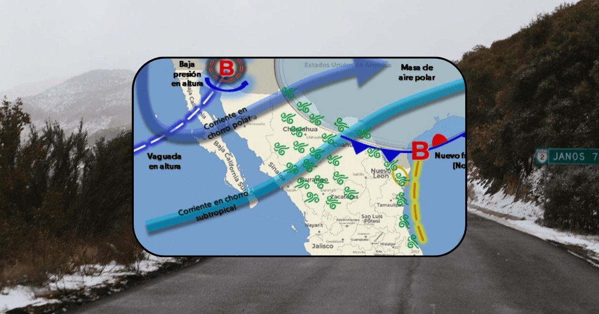 Pronostican caída de temperaturas hasta los -10°C en Sonora