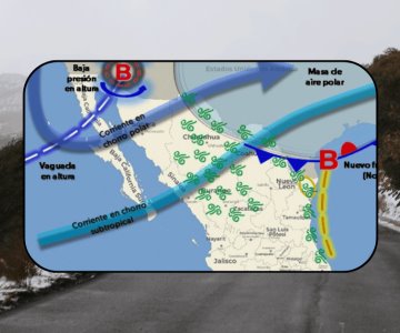 Pronostican caída de temperaturas hasta los -10°C en Sonora