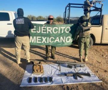 Detienen a hombre con armas de alto calibre tras operativo en Sonoyta