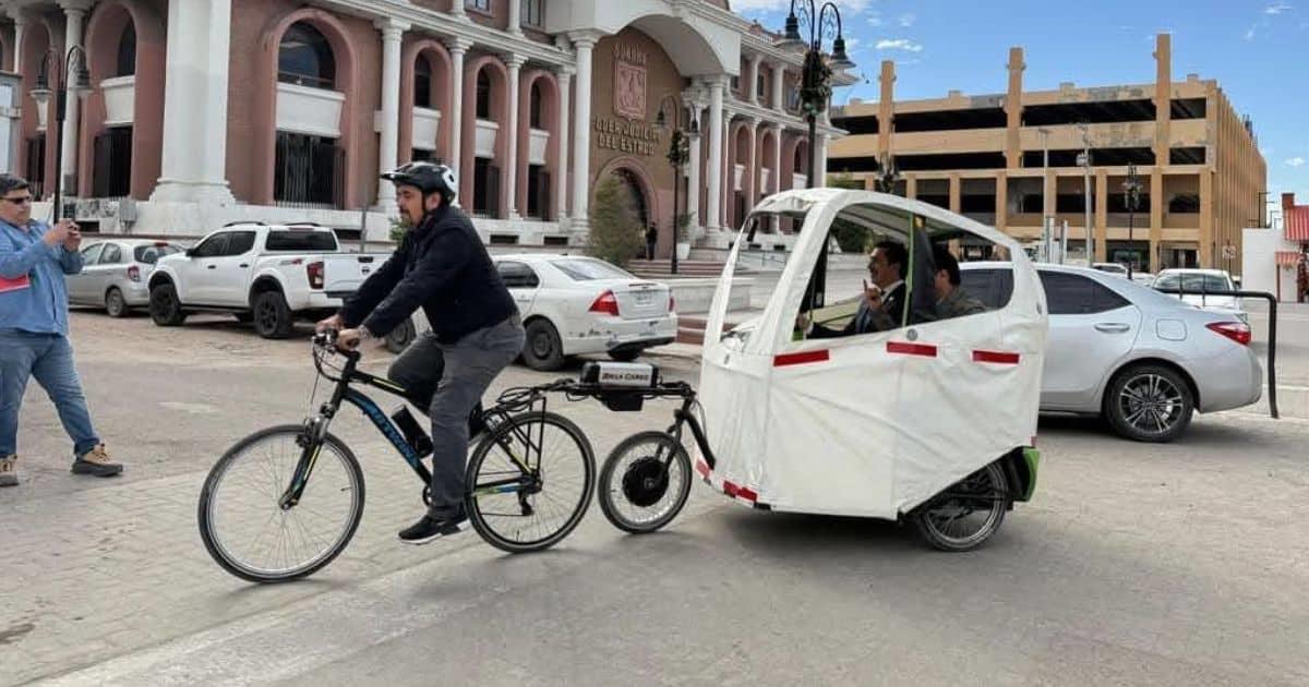 Llega a Hermosillo el primer BiciTaxi, alternativa de transporte ecológico