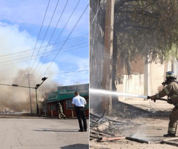 Dos negocios de comida afectados por incendio de palapa en Hermosillo