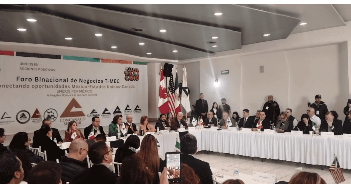 Se llevó a cabo el Foro Binacional de Negocios T-MEC en Nogales