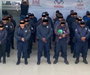 Detienen a más de 70 policías y funcionarios en Chiapas por red de extorsión