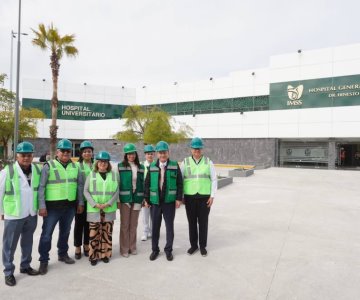 Alfonso Durazo supervisa trabajos en el antiguo Hospital General 