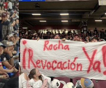 VIDEO | Aficionados al beisbol protestan al grito de Fuera Rocha