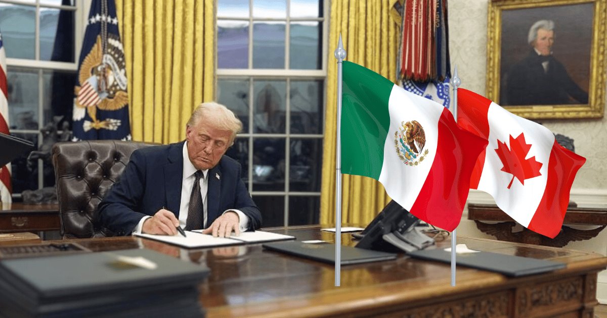 Trump confirma arancel a México y Canadá; será de 25%