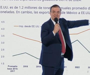 Ebrard califica de ilógico el arancel del 25% al acero y aluminio