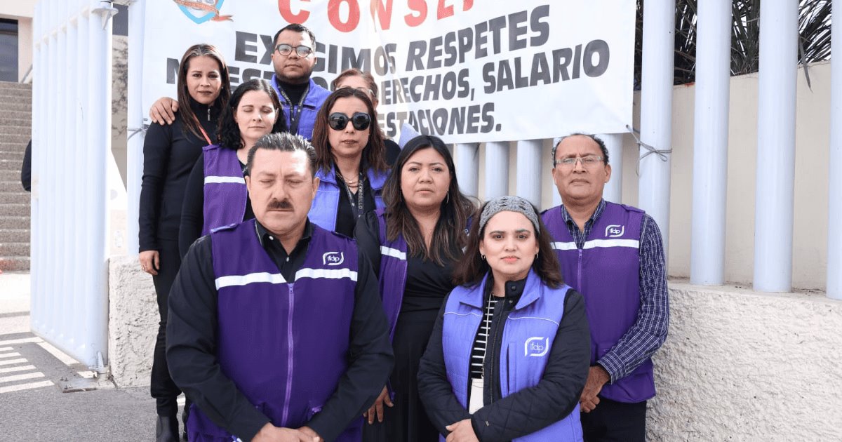 Se manifiestan trabajadores del Poder Judicial de Sonora