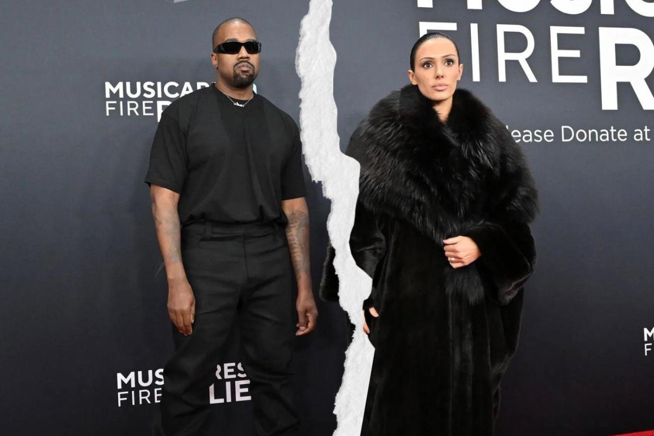 Triste San Valentín para Kanye West y Bianca Censori: Anuncian su divorcio