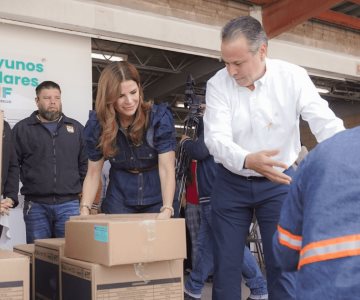 Dan banderazo a desayunos del Programa Alimentario 