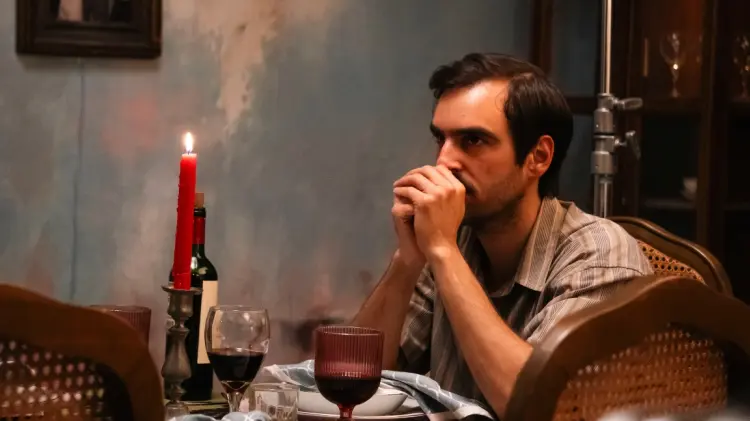 Gibran García durante el rodaje de El espíritu de la hospitalidad.