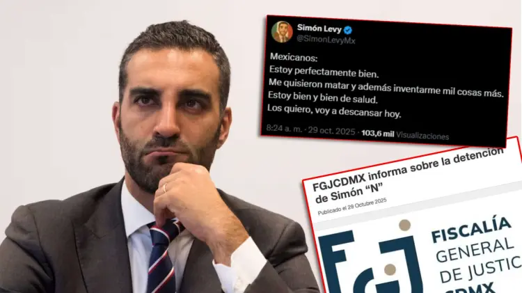 Simón Levy niega haber sido detenido y asegura que sufrió un atentado (Foto: Especial / EXPRESO)