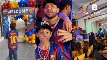 Luis R. Conríquez celebra los 11 años de su hijo en Caborca