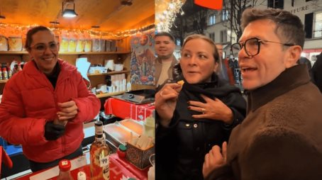 Jorge Medina se encuentra con taquera de Guaymas, Sonora en Suiza