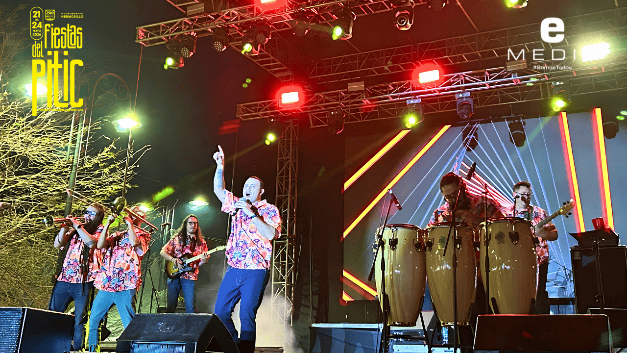 Toqe & Tono llevó cumbia y salsa al cierre de las Fiestas del Pitic 2026