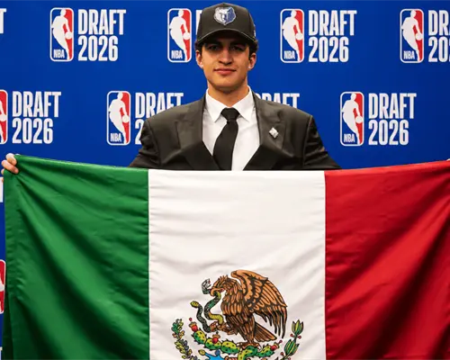 Karim López se convierte en el mexicano mejor seleccionado en un Draft NBA