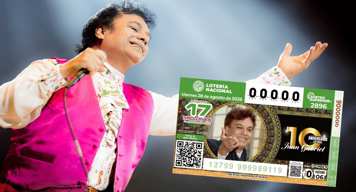 Lotería Nacional homenajea a Juan Gabriel a una década de su muerte