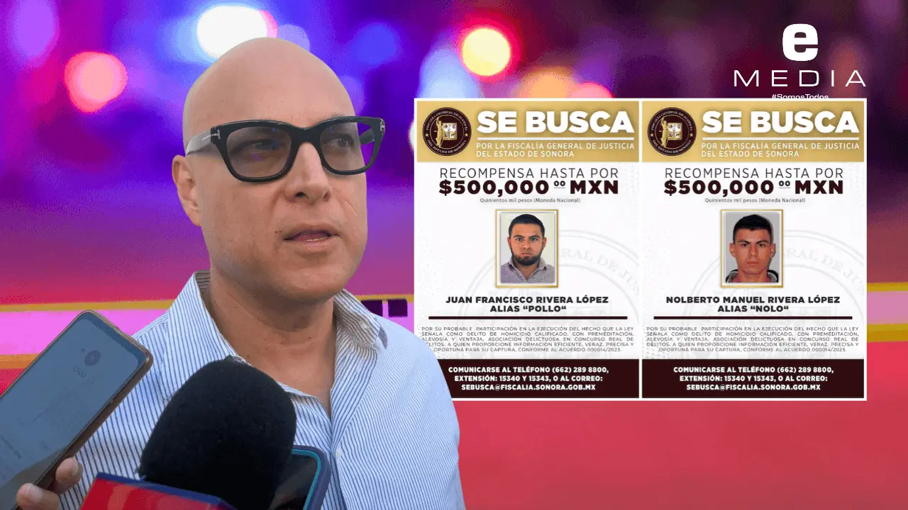 Carlos Flores, comisario de la AMIC Sonora, informó la captura de dos buscados. (Foto: Especial)