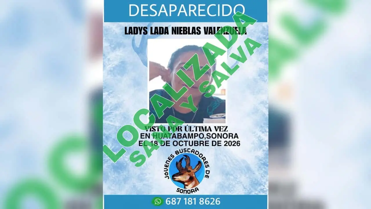 Mujer es localizada sana y salva. (Foto: Especial / EXPRESO)