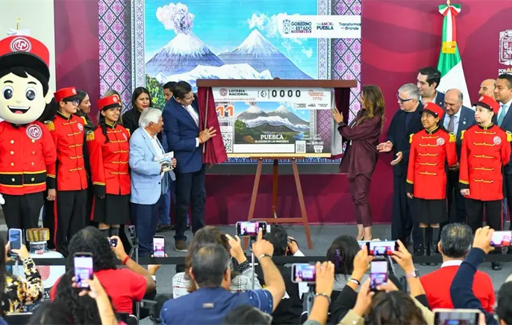 Loter&iacute;a Nacional dedica billete a Puebla y sus cinco monta&ntilde;as emblem&aacute;ticas