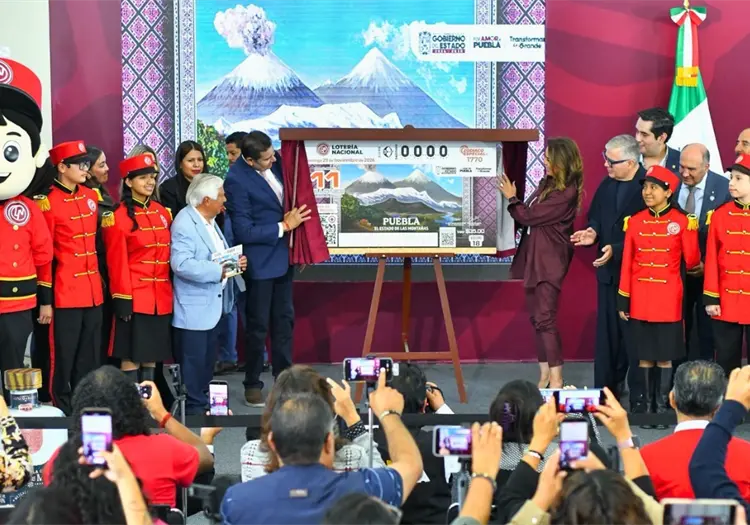 Loter&iacute;a Nacional dedica billete a Puebla y sus cinco monta&ntilde;as emblem&aacute;ticas